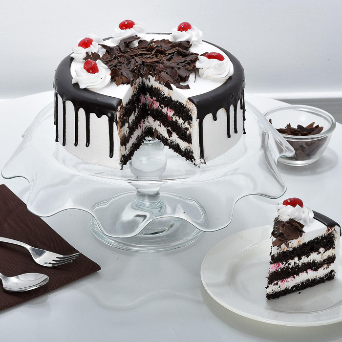 Black forest cake (No Oven, No eggs), how to make black forest cake